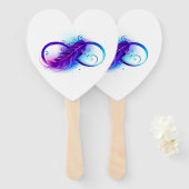 Infinity with Purple Feather Fächer (Vorne und Hinten)