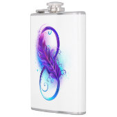 Infinity with Purple Feather Flachmann (Links)