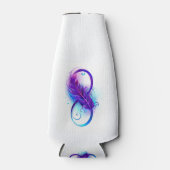 Infinity with Purple Feather Flaschenkühler (Vorderseite)