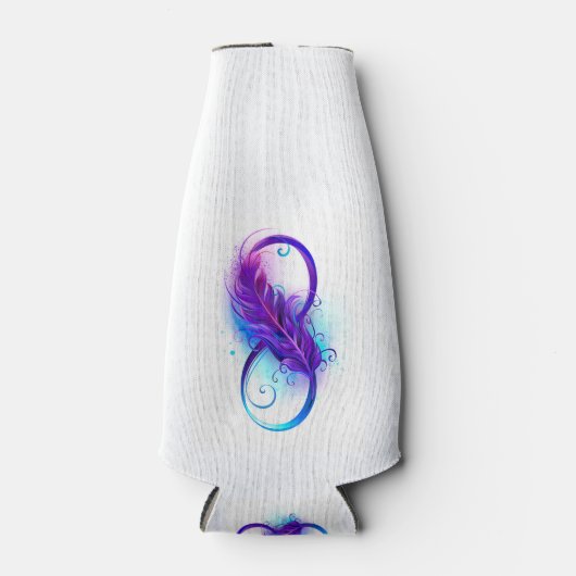 Infinity with Purple Feather Flaschenkühler (Vorderseite)