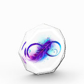 Infinity with Purple Feather Fotoblock (Links)