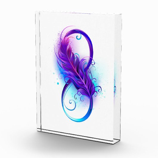 Infinity with Purple Feather Fotoblock (Rechts)