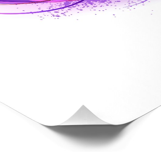 Infinity with Purple Feather Fotodruck (Ecke)