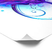 Infinity with Purple Feather Fotodruck (Ecke)