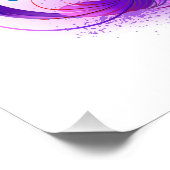 Infinity with Purple Feather Fotodruck (Ecke)