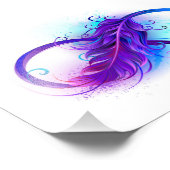 Infinity with Purple Feather Fotodruck (Ecke)