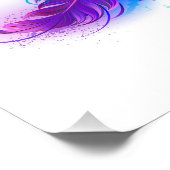 Infinity with Purple Feather Fotodruck (Ecke)