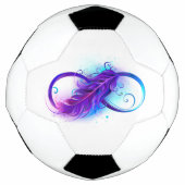 Infinity with Purple Feather Fußball (Vorderseite)