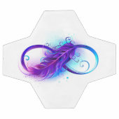 Infinity with Purple Feather Fußball (Flach)