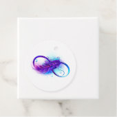 Infinity with Purple Feather Geschenkanhänger (Beispiel)