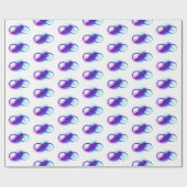 Infinity with Purple Feather Geschenkpapier (Flach)