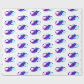 Infinity with Purple Feather Geschenkpapier (Flach)