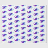 Infinity with Purple Feather Geschenkpapier (Flach)