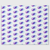 Infinity with Purple Feather Geschenkpapier (Flach)