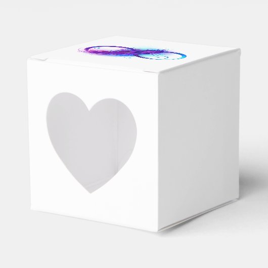 Infinity with Purple Feather Geschenkschachtel (Vorderseite)