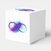 Infinity with Purple Feather Geschenkschachtel (Rückseite)
