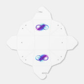 Infinity with Purple Feather Geschenkschachtel (Ungefaltet)