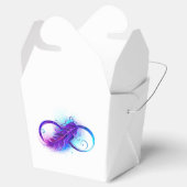 Infinity with Purple Feather Geschenkschachtel (Geöffnet)