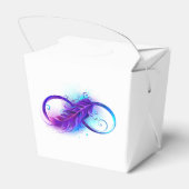 Infinity with Purple Feather Geschenkschachtel (Rückseite)