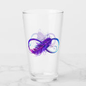 Infinity with Purple Feather Glas (Rückseite)