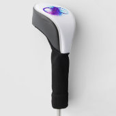 Infinity with Purple Feather Golf Headcover (angewinkelt)