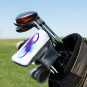 Infinity with Purple Feather Golf Headcover (In Situ)