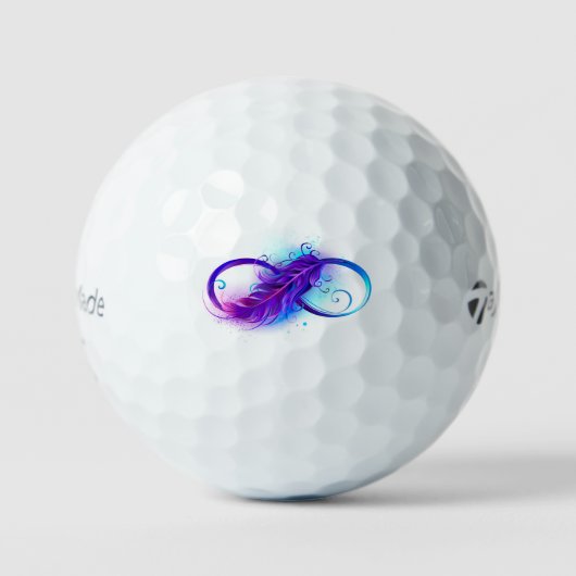 Infinity with Purple Feather Golfball (Vorderseite)