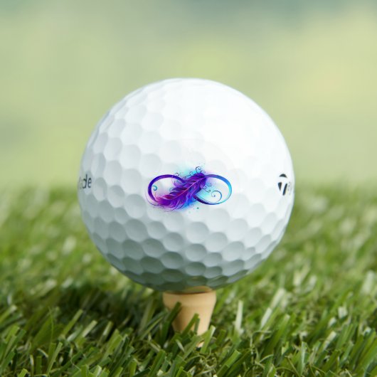 Infinity with Purple Feather Golfball (Insitu T-Shirt)