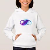 Infinity with Purple Feather Hoodie (Vorderseite)