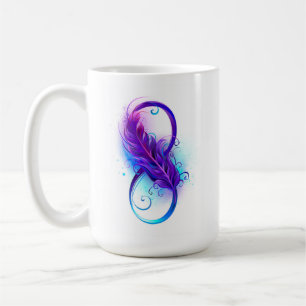 Infinity with Purple Feather Kaffeetasse