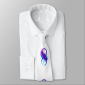Infinity with Purple Feather Krawatte (Gebunden)