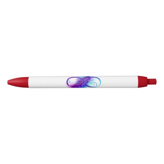 Infinity with Purple Feather Kugelschreiber (Vorderseite)