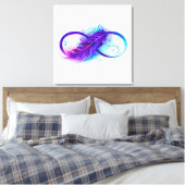 Infinity with Purple Feather Leinwanddruck (Insitu (Schlafzimmer))