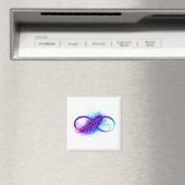 Infinity with Purple Feather Magnet (In Situ (Geschirrspüler))