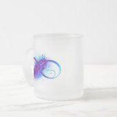 Infinity with Purple Feather Mattglastasse (Vorderseite Links)