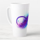 Infinity with Purple Feather Milchtasse (Linke Ecke)