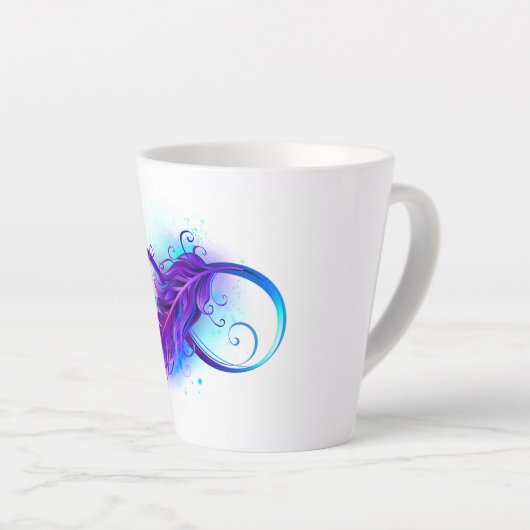 Infinity with Purple Feather Milchtasse (Rechte Ecke)