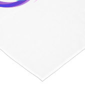Infinity with Purple Feather Mittelgroßer Tischläufer (Ecke)