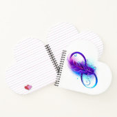 Infinity with Purple Feather Notizblock (Innenseite)