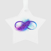 Infinity with Purple Feather Ornament (Vorderseite)