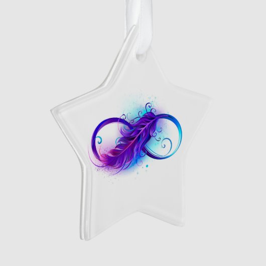 Infinity with Purple Feather Ornament (Vorderseite)