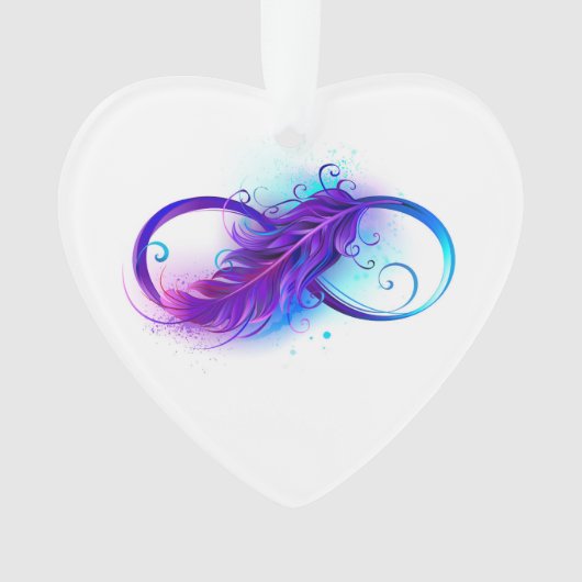 Infinity with Purple Feather Ornament (Vorderseite)