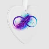 Infinity with Purple Feather Ornament (Vorderseite)