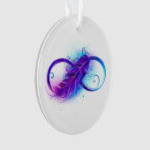 Infinity with Purple Feather Ornament (Vorderseite)
