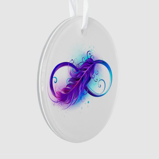 Infinity with Purple Feather Ornament (Vorderseite)