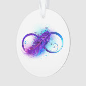 Infinity with Purple Feather Ornament (Vorderseite)
