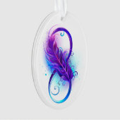 Infinity with Purple Feather Ornament (Vorderseite)