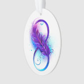 Infinity with Purple Feather Ornament (Vorderseite)