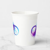 Infinity with Purple Feather Pappbecher (Links)