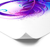 Infinity with Purple Feather Poster (Ecke)